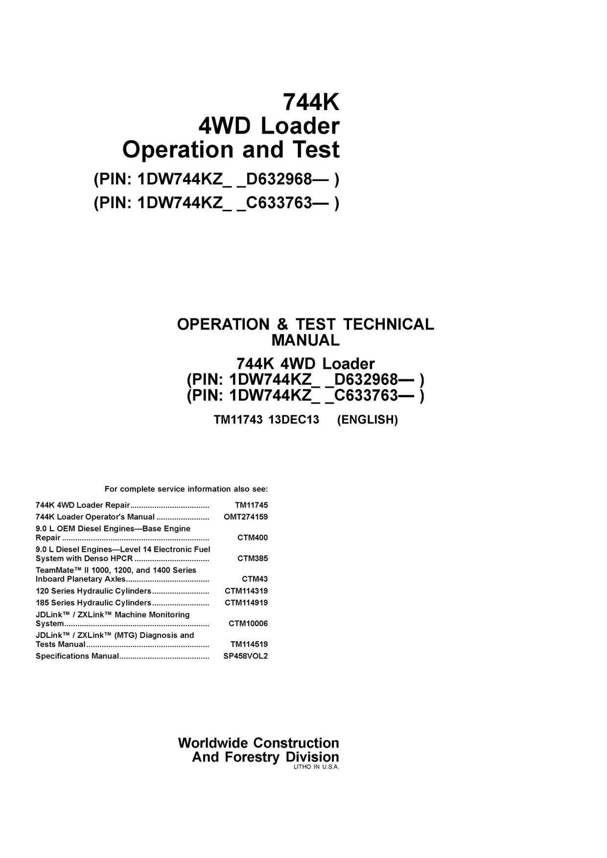 John Deere Technical Manual Download